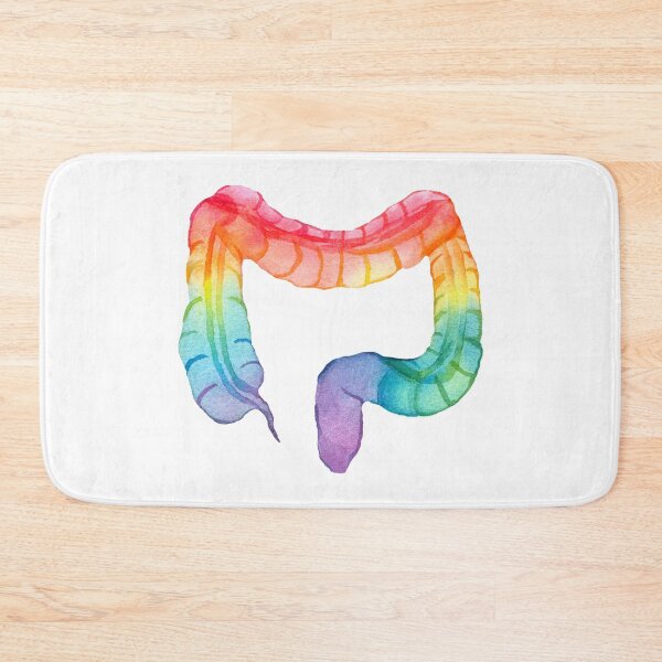 Item preview, Rainbow Watercolor Colon (white) designed and sold by Alane Fideler.