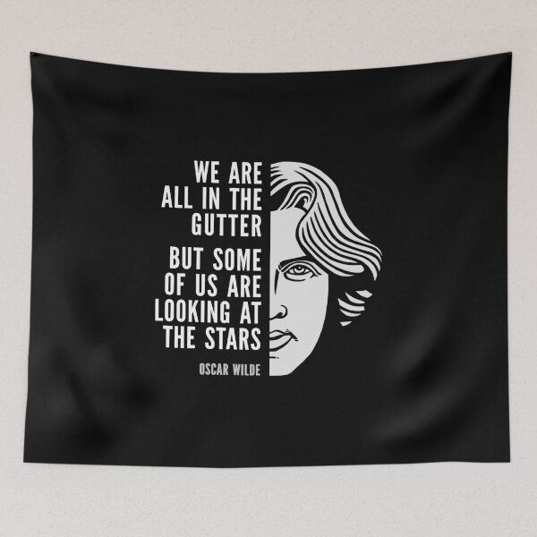 Item preview, Oscar Wilde Inspirational Quote: Looking At The Stars designed and sold by Elvin Dantes.