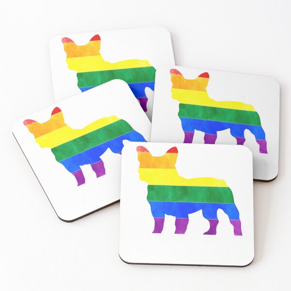 Item preview, LGBTQ Pride Flag French Bulldog  designed and sold by NerdCulture.