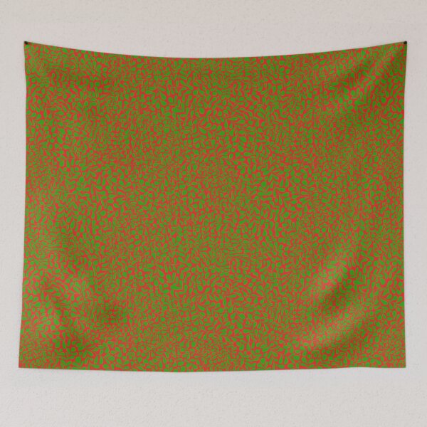 Item preview, Green Ivy on Red designed and sold by AxeLeon Patterns.