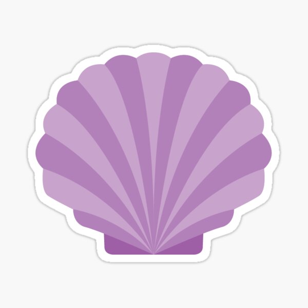 Purple Seashell Stickers | Redbubble