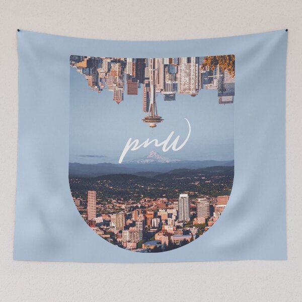 Item preview, PNW Skylines-Portland and Seattle designed and sold by anthonylonder.