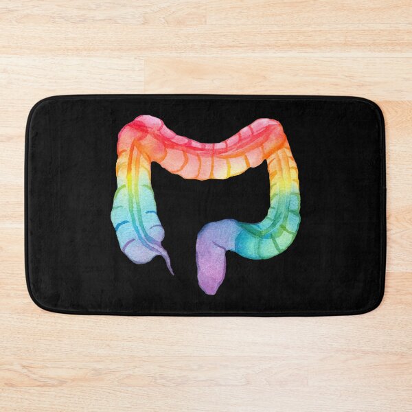 Item preview, Rainbow Watercolor Colon (dark) designed and sold by Alane Fideler.
