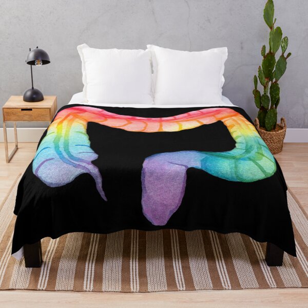 Item preview, Rainbow Watercolor Colon (dark) designed and sold by Alane Fideler.