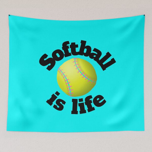 Item preview, Softball is Life on tie dye designed and sold by All Things Wild.