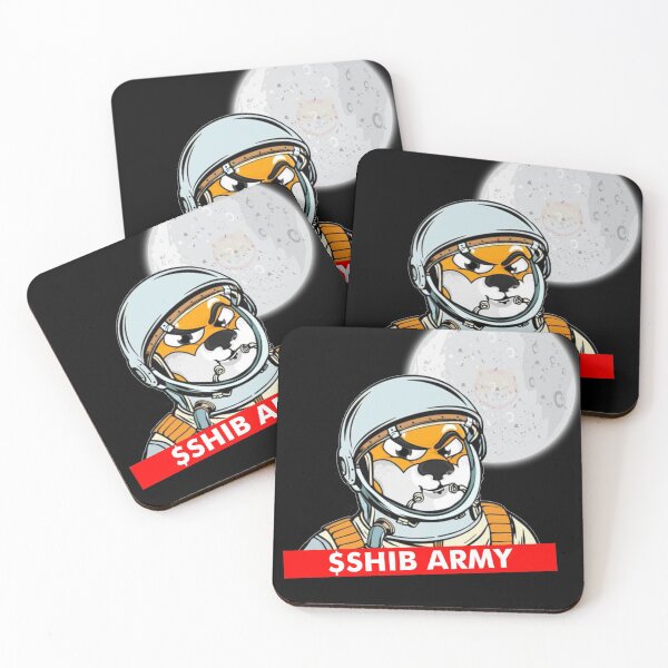 Item preview, Shib Army To The Moon Shib Inu Coin Cryptocurrency  designed and sold by NerdCulture.