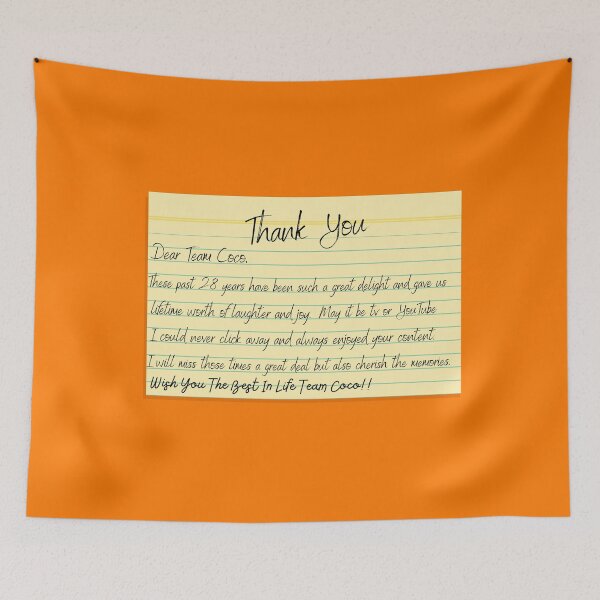 Item preview, Thank You Team Coco Conan O'Brien designed and sold by SYNTASTIC.