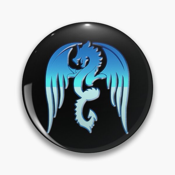 Item preview, Fading Blue Silhouette Winged Dragon designed and sold by Trinket-Trickster.
