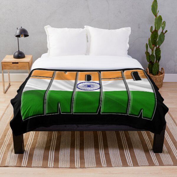 Item preview, India word name and flag texture sticker. designed and sold by Maeen-1981.