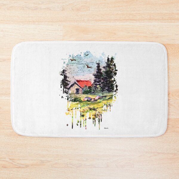 Item preview, Birds Flying Over the Barn designed and sold by EloiseArt.
