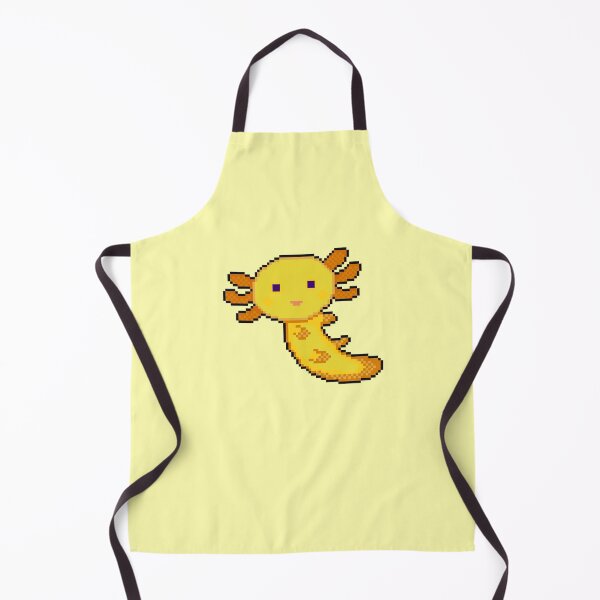 Item preview, yellow axolotl pixel art designed and sold by sezalilly.