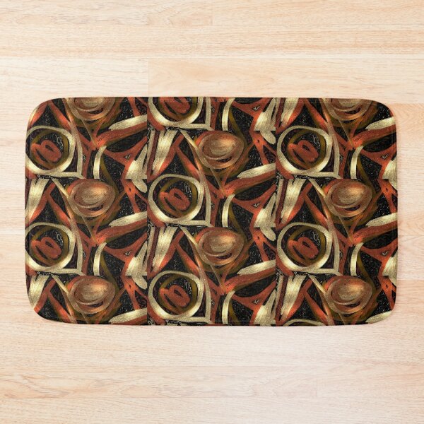 Item preview, Copper Gold Brown Metallic Abstract Art designed and sold by hopecope.