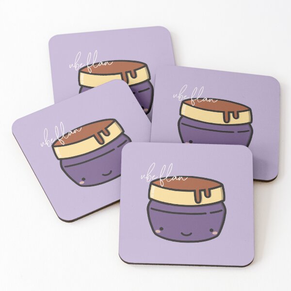 Item preview, Ube Flan Icon: Filipino Dessert designed and sold by Jami Draws.