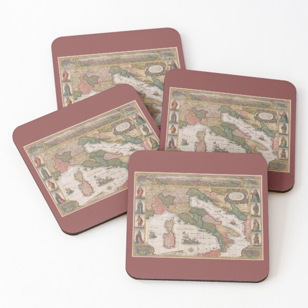 Item preview, Vintage Map of Italy 1640 - Italian Map designed and sold by molamode.