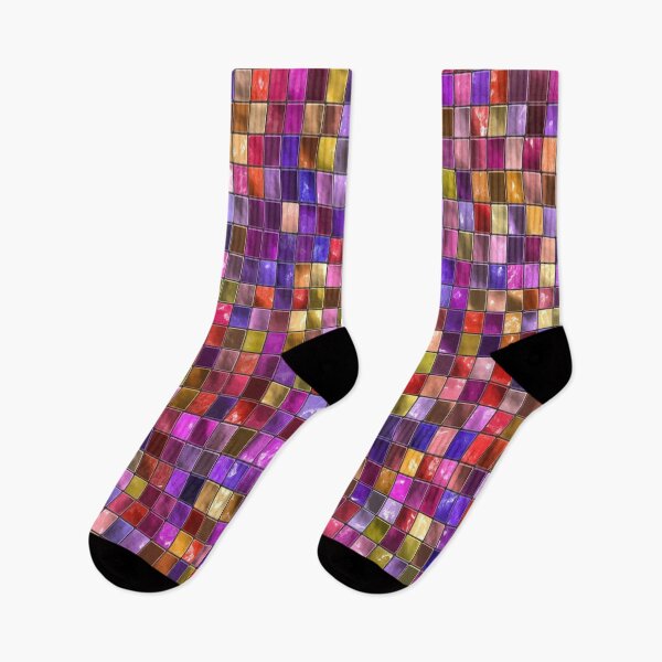 Item preview, Overlook The Bay At This Beautiful Mosaic Pink And Blue Tiled Glass Design - Geometric Design designed and sold by FreedomUniverse.
