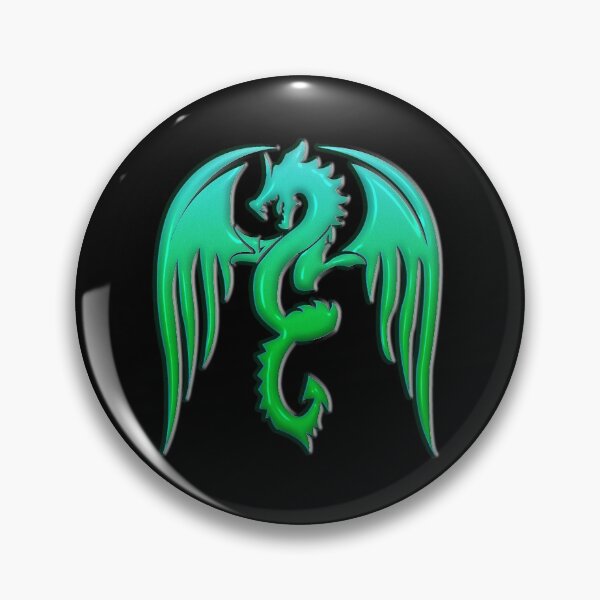 Item preview, Slime Green Silhouette Winged Dragon designed and sold by Trinket-Trickster.