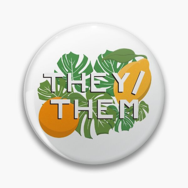 Item preview, They/ Them Pronouns Citrus Pride designed and sold by NewtandThistle.