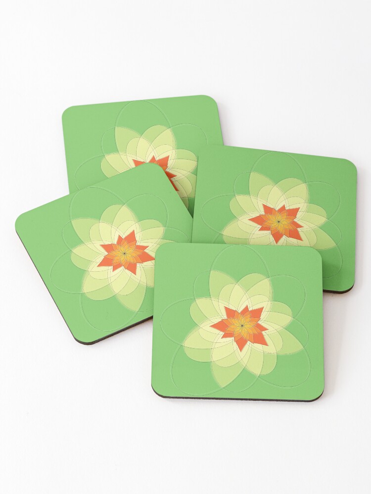 Thumbnail 1 of 5, Coasters (Set of 4), flower designed and sold by egg-pdf.