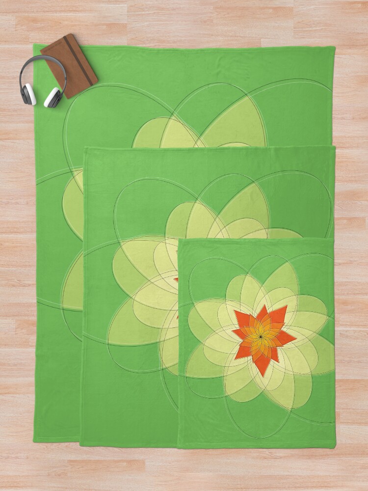 Thumbnail 5 of 6, Throw Blanket, flower designed and sold by egg-pdf.