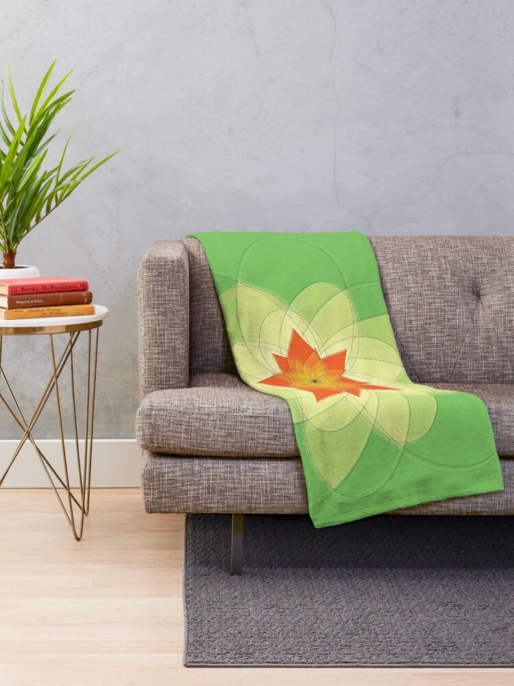 Thumbnail 2 of 6, Throw Blanket, flower designed and sold by egg-pdf.
