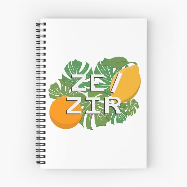 Item preview, Ze/ Zir Pronouns Citrus Pride designed and sold by NewtandThistle.