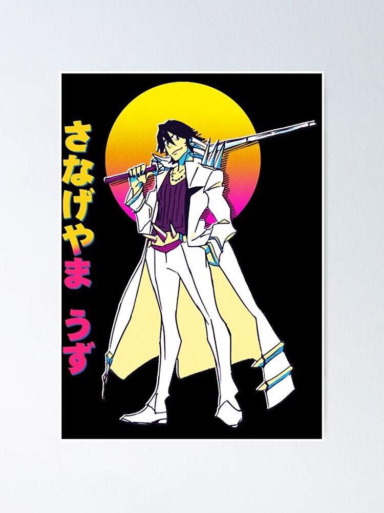 "Uzu Sanageyama Kill la Kill Anime Retrowave " Poster by BurrolaDiore89