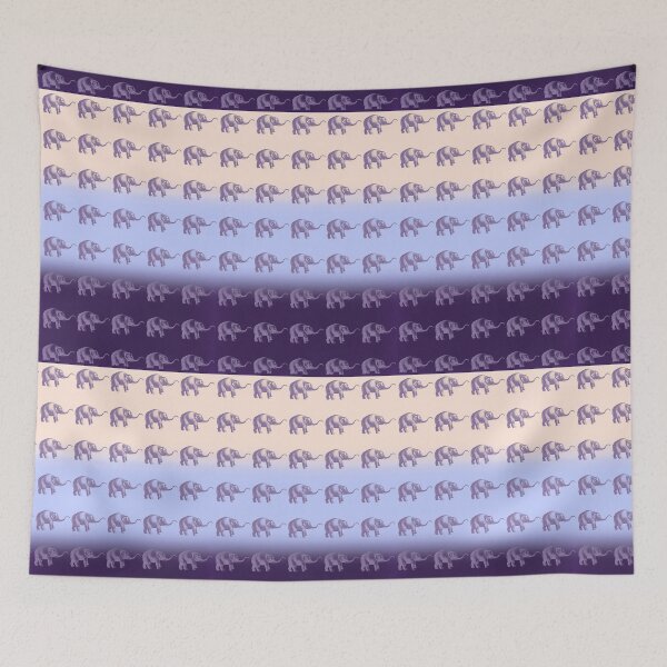 Item preview, Elephants with Purple Ombre Effect designed and sold by Greenbaby.