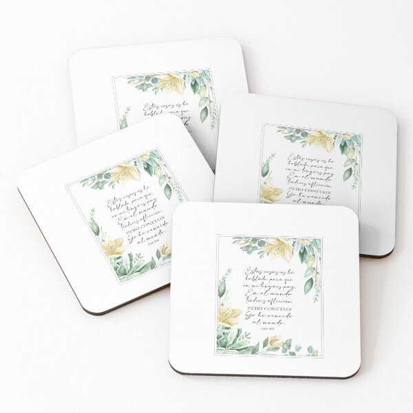 Item preview, Juan 16:33, Spanish Bible Verse designed and sold by latiendadearyam.