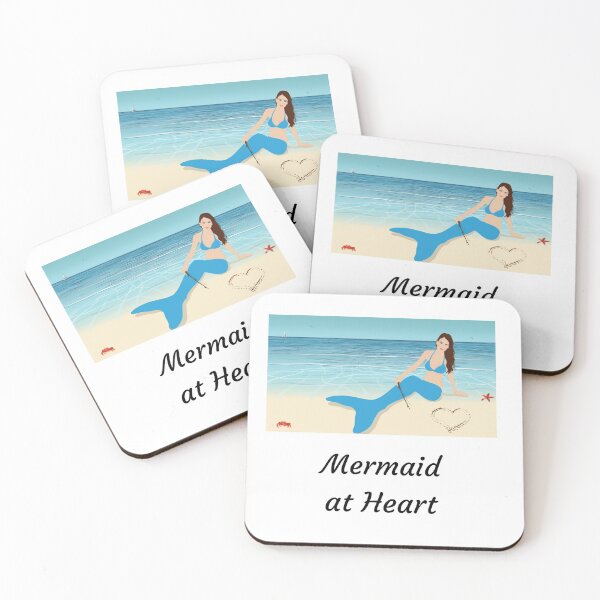 Item preview, Mermaid at Heart designed and sold by WeTrieditatHome.