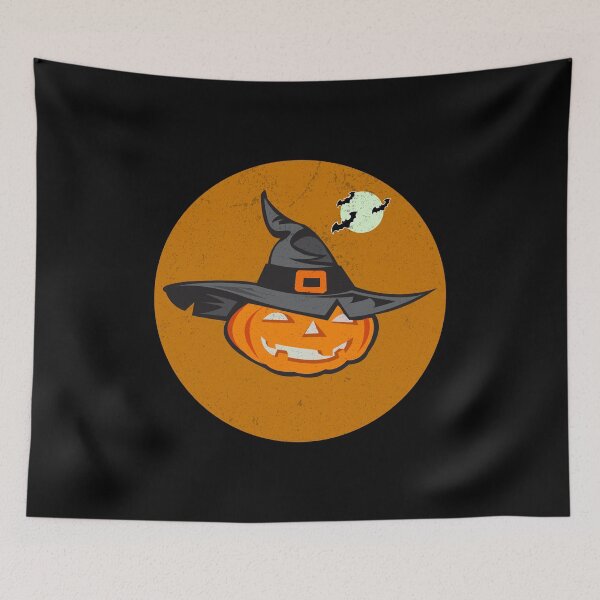 Item preview, Pumpkin Wearing Witch Hat  designed and sold by franktact.