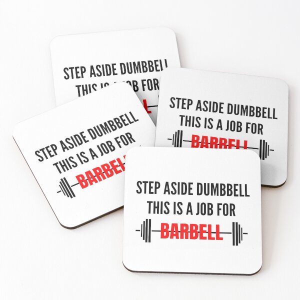 Item preview, Step Aside Dumbbell This Is A Job For Barbell - Funny Gym designed and sold by GymWearDepot.