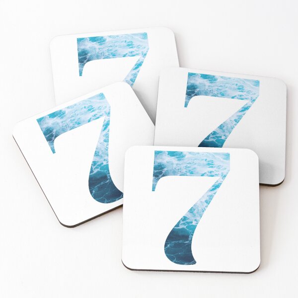 Item preview, Ocean Waves Number 7 designed and sold by LiveAndGlow.