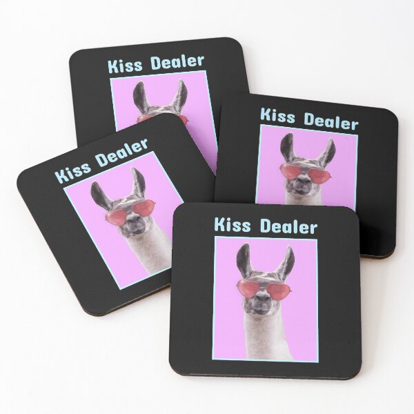 Item preview, Kiss Dealer Llama with Heart Glasses  designed and sold by AttieParetti87.