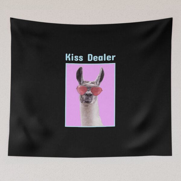 Item preview, Kiss Dealer Llama with Heart Glasses  designed and sold by AttieParetti87.