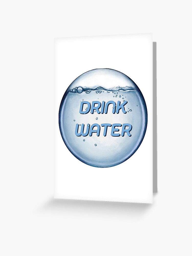 Friendly Skeleton Reminds You to Drink Water Sticker for Sale by