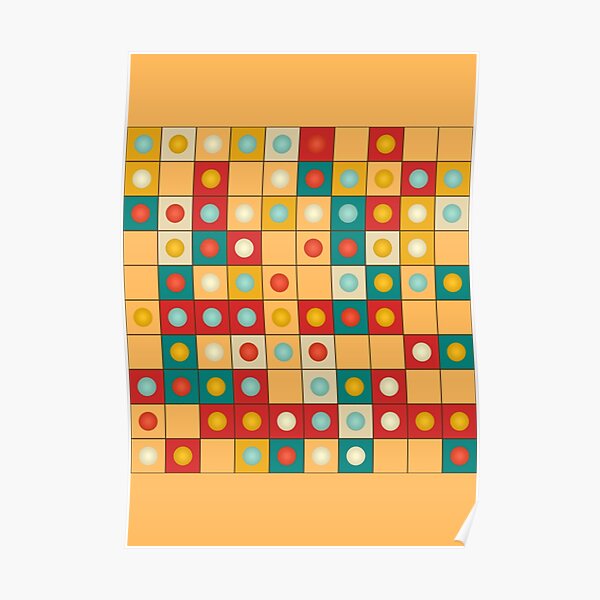 Colors on black Poster