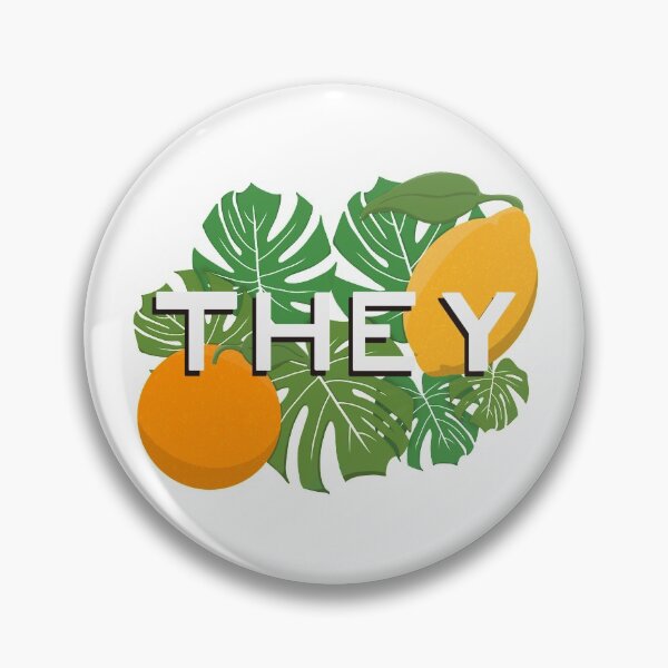Item preview, They Pronoun Citrus Pride designed and sold by NewtandThistle.