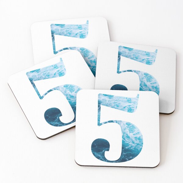 Item preview, Ocean Waves Number 5 designed and sold by LiveAndGlow.