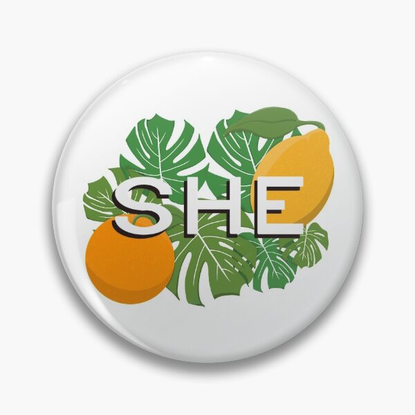 Item preview, She Pronoun Citrus Pride designed and sold by NewtandThistle.