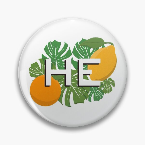 Item preview, He Pronoun Citrus Pride designed and sold by NewtandThistle.