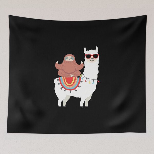Item preview, Sloth Yoga Meditation Riding Llama Animal Lover s  designed and sold by AttieParetti87.