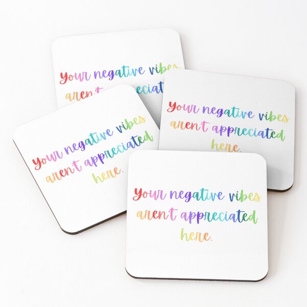 Item preview, Your negative vibes aren't appreciated here designed and sold by PastelPrinTees.