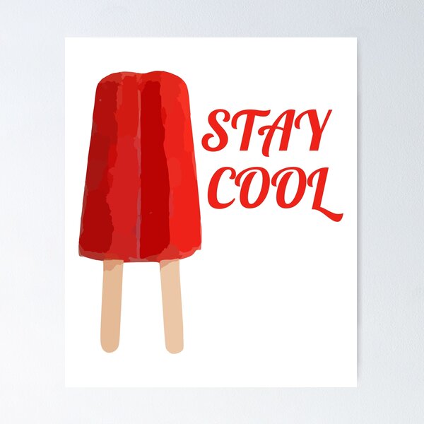 Item preview, Stay Cool Red Popsicle Summer Funny Watercolor designed and sold by TKsTees.