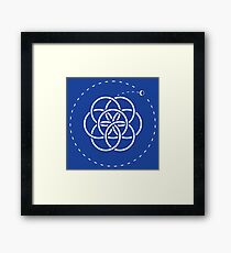 Earth & Moon Framed Print