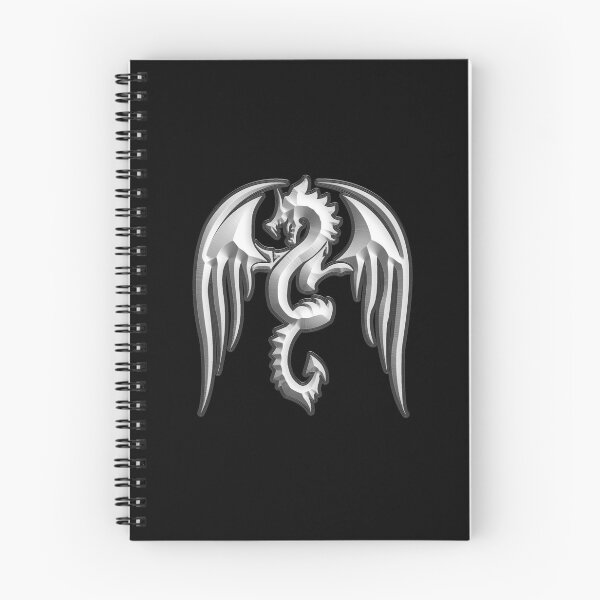 Item preview, Silver Silhouette Winged Dragon designed and sold by Trinket-Trickster.