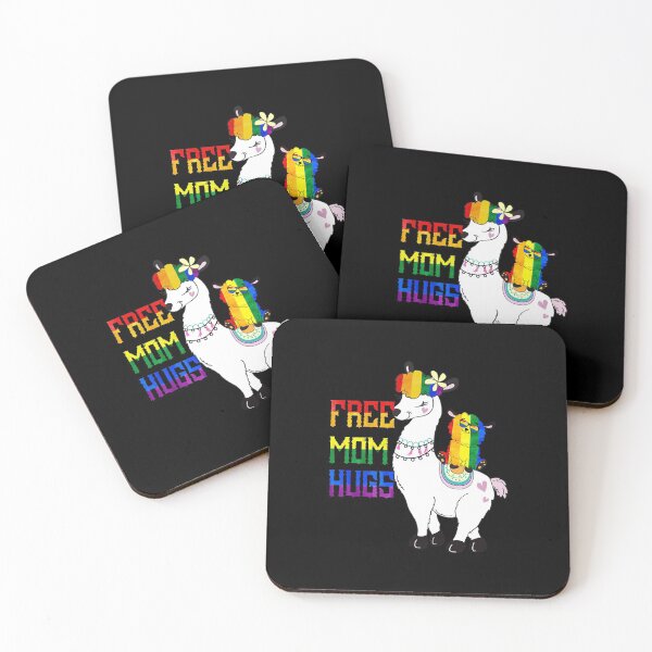 Item preview, Llama Mom Free Mom Hugs Tshirt Rainbow Heart LGBT Pride Month  designed and sold by AttieParetti87.