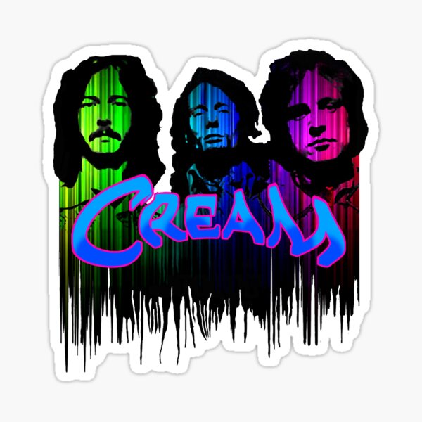 "Cream Iconic American Band" Sticker for Sale by SweetCreamBand Redbubble