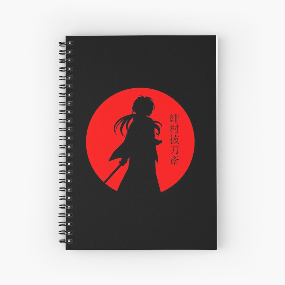 Himura Kenshin Battousai Samurai X Spiral Notebook for Sale by GSunrise