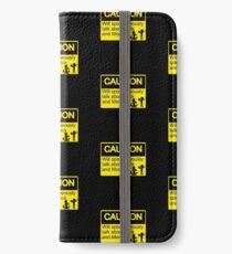 Rick and Morty Caution sign iPhone Wallet/Case/Skin