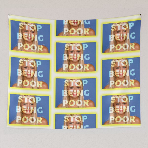 Item preview, stop being poor aesthetic art  designed and sold by Ilustra Club.